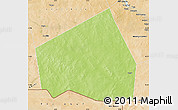 Physical Map of Tessit, satellite outside