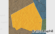 Political Map of Tessit, darken, semi-desaturated