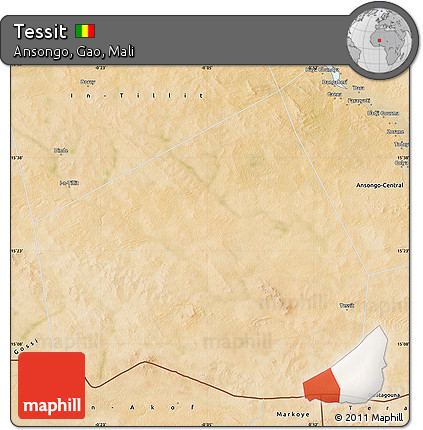 Satellite Map of Tessit