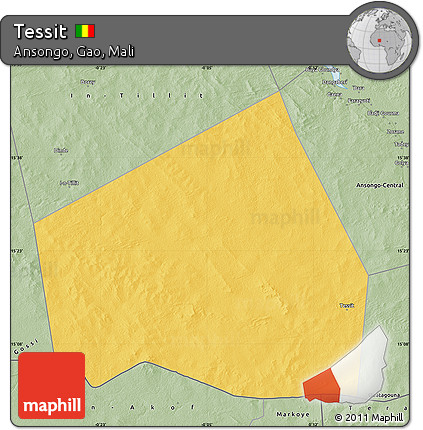 Savanna Style Map of Tessit