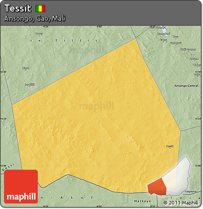 Savanna Style Map of Tessit