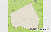 Shaded Relief Map of Tessit, physical outside