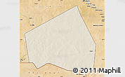 Shaded Relief Map of Tessit, satellite outside