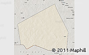 Shaded Relief Map of Tessit, semi-desaturated