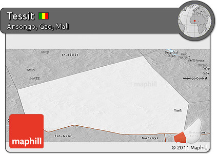Gray Panoramic Map of Tessit