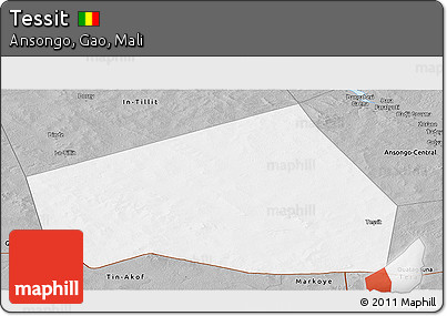 Gray Panoramic Map of Tessit