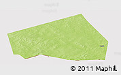 Physical Panoramic Map of Tessit, cropped outside