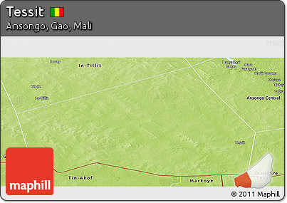 Physical Panoramic Map of Tessit