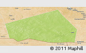 Physical Panoramic Map of Tessit, satellite outside