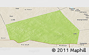 Physical Panoramic Map of Tessit, shaded relief outside