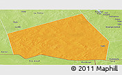 Political Panoramic Map of Tessit, physical outside