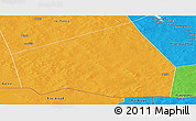 Political Panoramic Map of Tessit