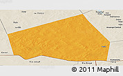 Political Panoramic Map of Tessit, shaded relief outside