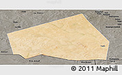 Satellite Panoramic Map of Tessit, darken, semi-desaturated