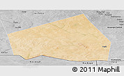 Satellite Panoramic Map of Tessit, desaturated