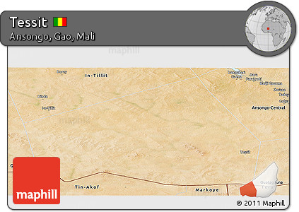 Satellite Panoramic Map of Tessit