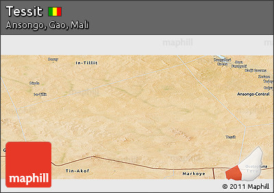 Satellite Panoramic Map of Tessit