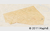 Satellite Panoramic Map of Tessit, lighten