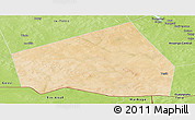 Satellite Panoramic Map of Tessit, physical outside
