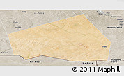 Satellite Panoramic Map of Tessit, semi-desaturated