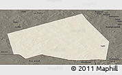 Shaded Relief Panoramic Map of Tessit, darken