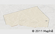 Shaded Relief Panoramic Map of Tessit, lighten, semi-desaturated