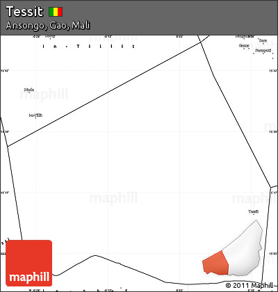 Blank Simple Map of Tessit