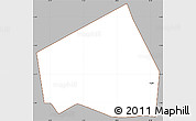 Gray Simple Map of Tessit, cropped outside