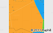 Political Simple Map of Tessit