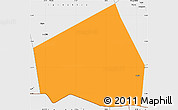 Political Simple Map of Tessit, single color outside, borders and labels