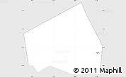 Silver Style Simple Map of Tessit, single color outside