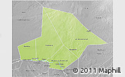 Physical 3D Map of Bourem, desaturated