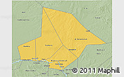 Savanna Style 3D Map of Bourem