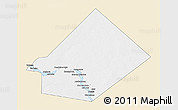 Classic Style 3D Map of Bourem-Central, single color outside