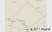 Shaded Relief 3D Map of Bourem-Central