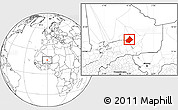 Blank Location Map of Bourem-Central