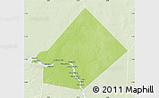 Physical Map of Bourem-Central, lighten