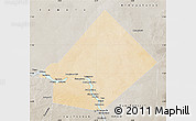 Satellite Map of Bourem-Central, semi-desaturated