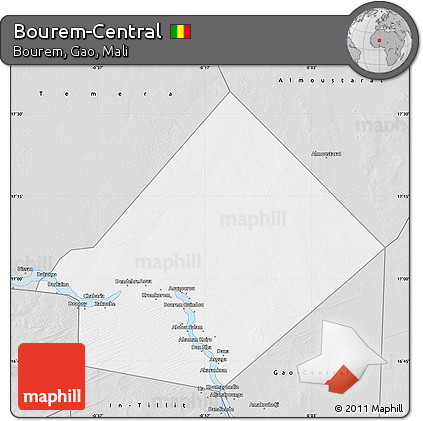 Silver Style Map of Bourem-Central