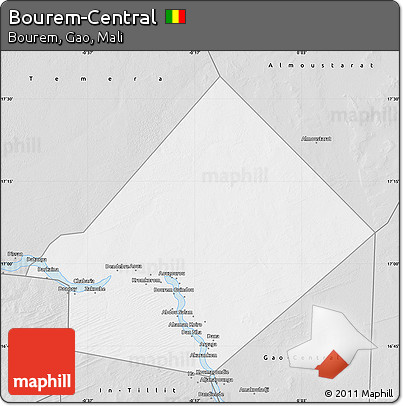 Silver Style Map of Bourem-Central
