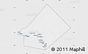 Silver Style Map of Bourem-Central, single color outside