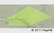 Physical Panoramic Map of Bourem-Central, semi-desaturated