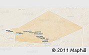 Satellite Panoramic Map of Bourem-Central, lighten