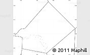 Blank Simple Map of Bourem-Central, no labels