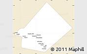 Classic Style Simple Map of Bourem-Central, single color outside