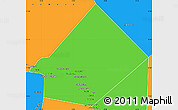 Political Simple Map of Bourem-Central