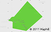 Political Simple Map of Bourem-Central, single color outside