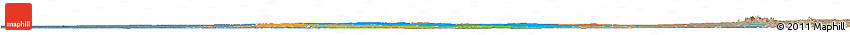Political Horizon Map of Bourem, semi-desaturated