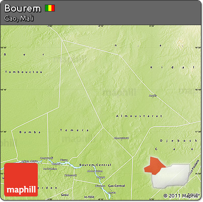 Physical Map of Bourem