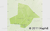 Physical Map of Bourem, lighten